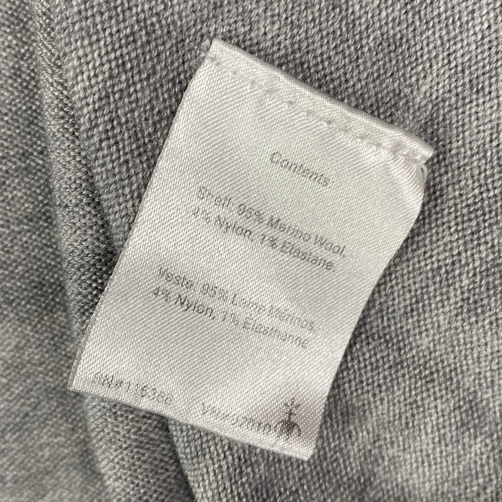 Smartwool Mens Merino Wool 1/2 Zip Pullover L Base layer Gray Hiking Outdoor Ski - Picture 9 of 16